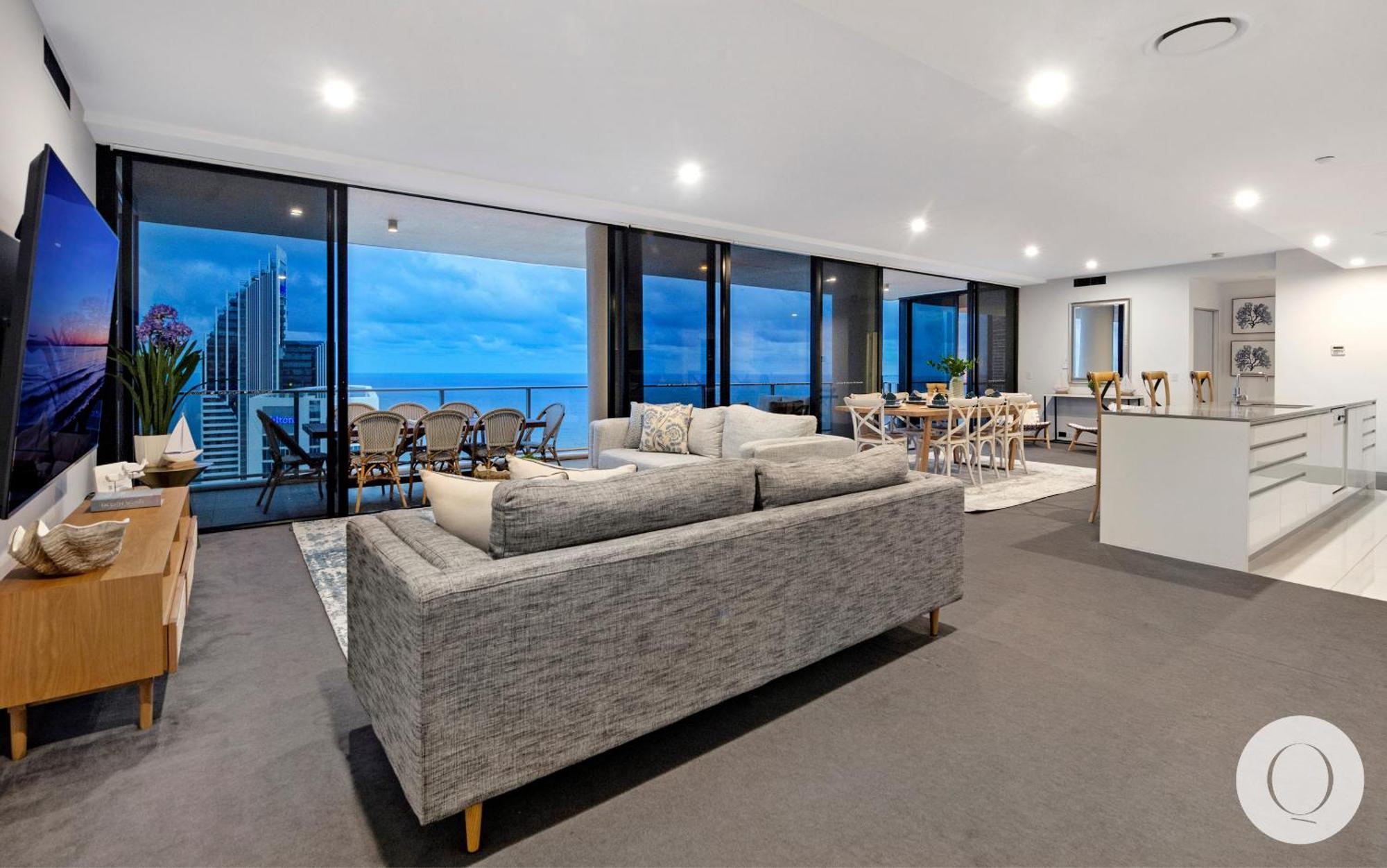 5 Bedroom Executive Sub Penthouse In The Heart Of Surfers With Full Ocean Views - Sleeps 12 - Circle On Cavill Amazing!! Gold Coast Extérieur photo